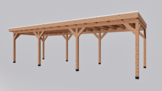 Douglas overkapping, 302 x 1164 cm Verando, Pure